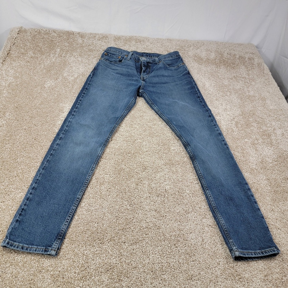 Levi's 512 Jeans Straight Leg Denim Classic Fit Blue Jeans Size 30x30‎